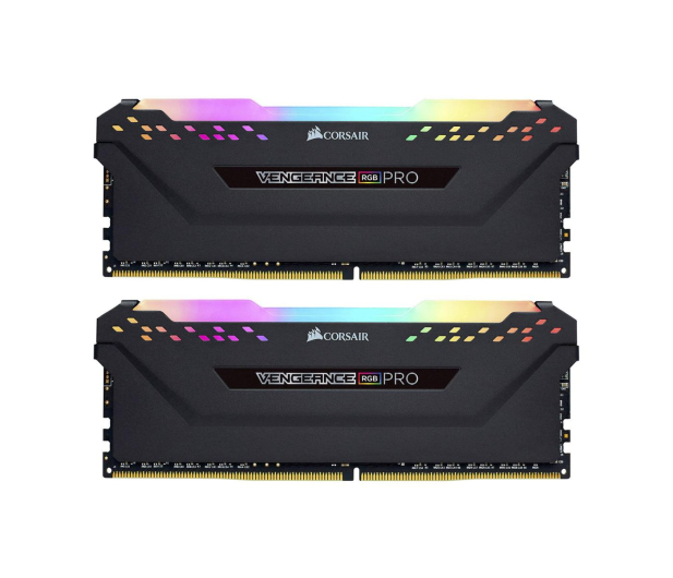 CORSAIR DDR4 Vengeance RGB PRO 32GB/3200 (2*16GB) BLACK CL16 CMW32GX4M2E3200C16 - 656646 - zdjęcie
